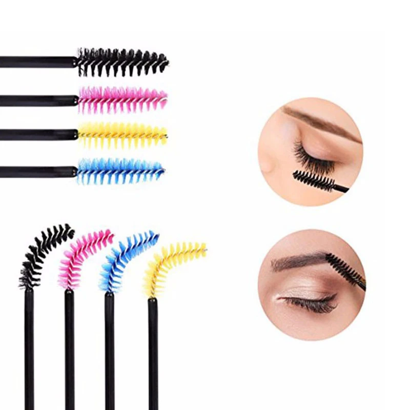 Nuevo 500/50 Uds pinceles de maquillaje para pestañas extensión desechable ceja máscara aplicador pestañas cepillo cosméticos maquillaje maquillaje