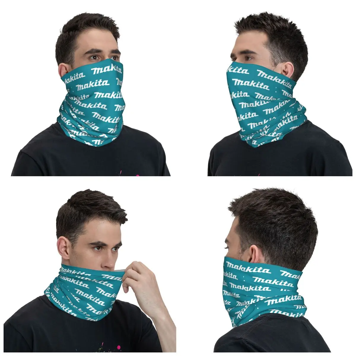 Alat daya Makitas Bandana penutup leher dicetak syal ajaib Multi guna masker wajah berlari untuk pria wanita dewasa musim dingin