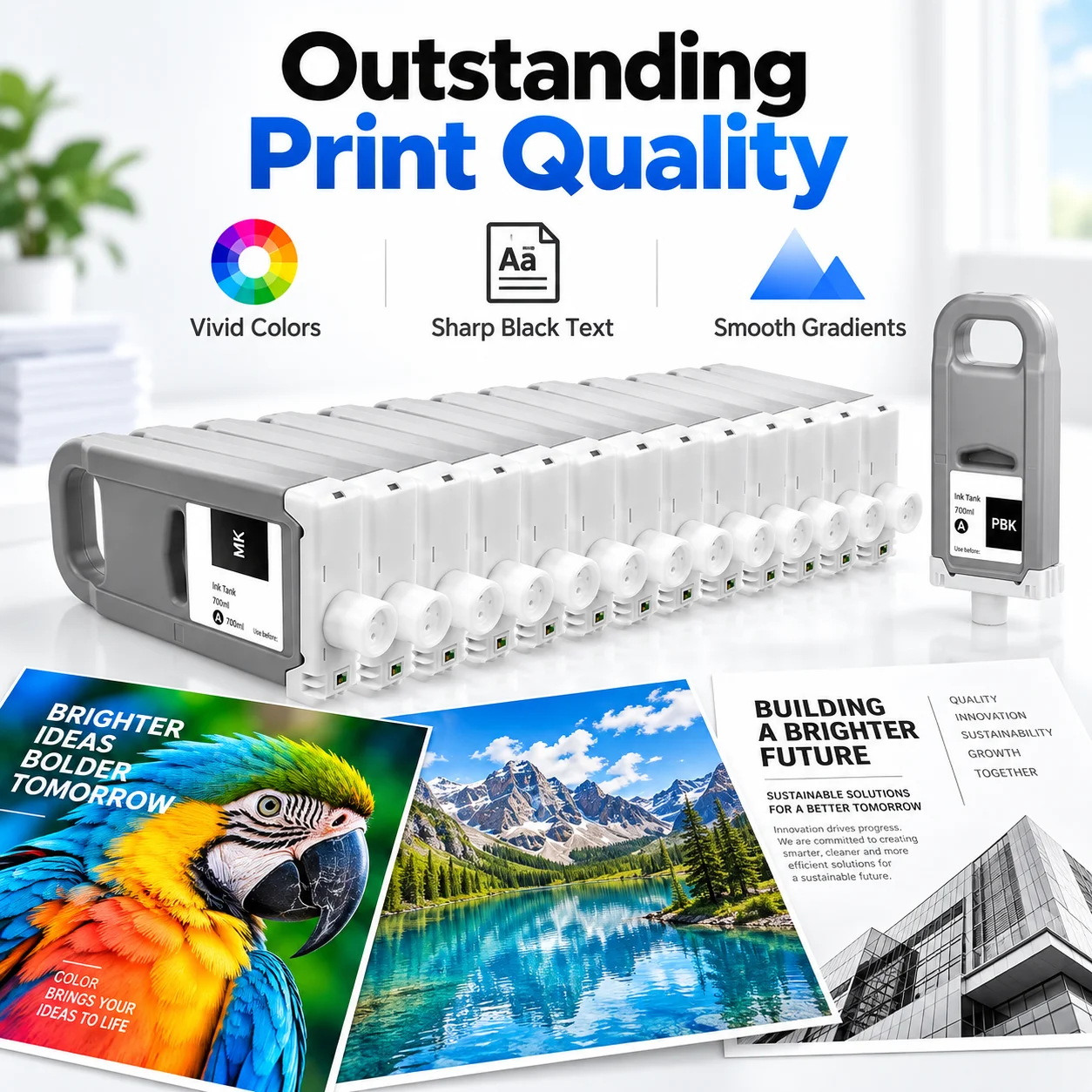 1PC PFI-3700 2700 3700 700ML Compatible Ink Cartridge With Pigment Ink For Canon PRO 4600 2600 6600 GP 4600S 6600S Printer