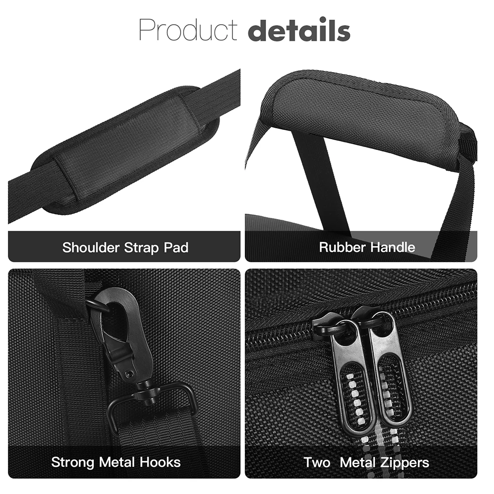 Carrying Case for BLUETTI Portable Power Station AC180 Case Travel Carrying Bag Protective Case with Shoulder Strap & Handle