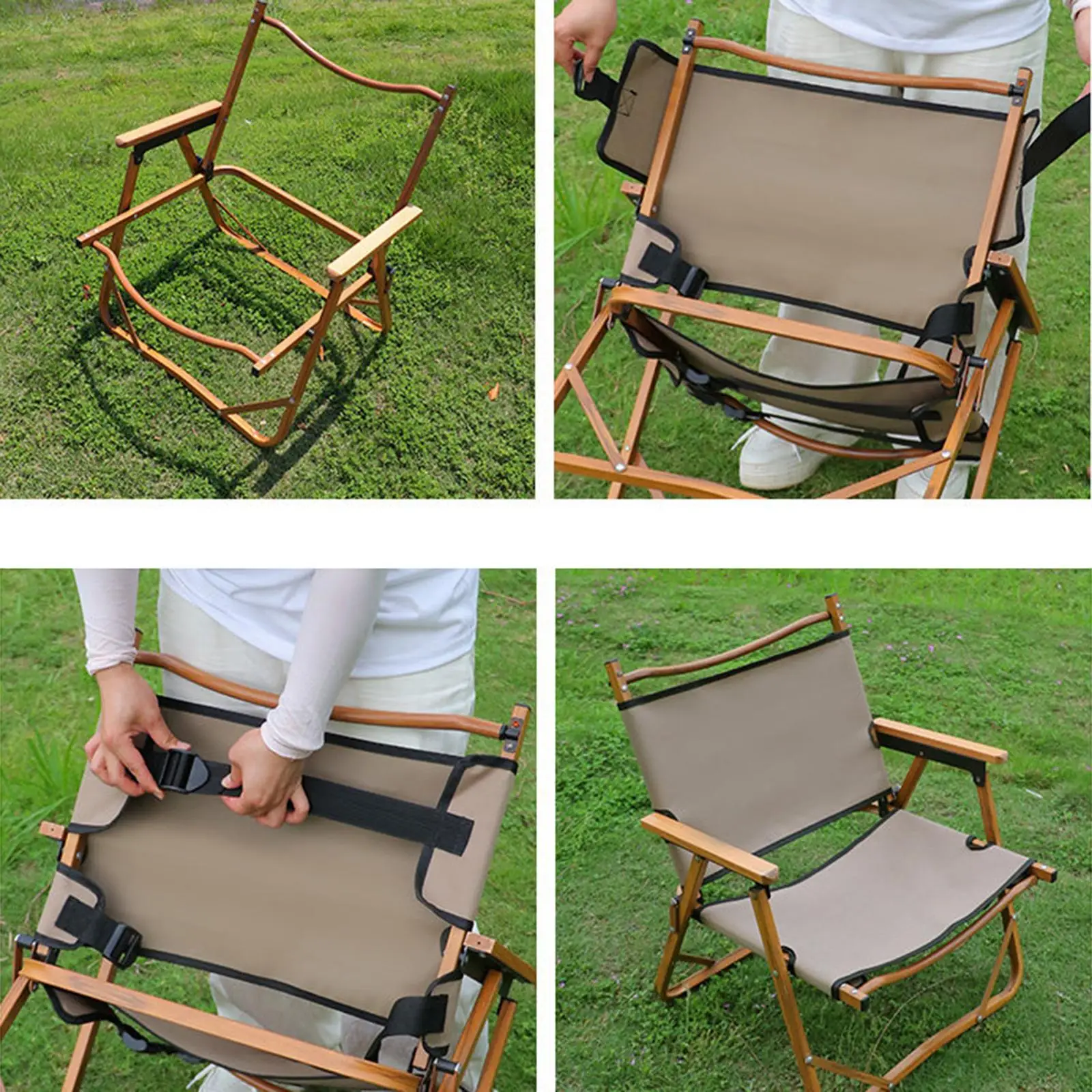 Camping Chair Replacement Cloth Easy Installation Double Layer Strong Load Bearing Camp Chair Accessories for Hiking 30x48 cm