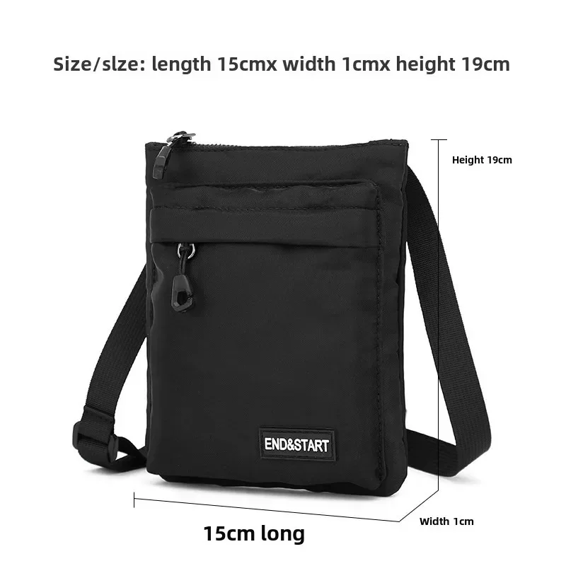 Kleine schoudertas Crossbody voor heren 2023, Japanse stijl Mini Man Mobiele tassen Oxford Mannelijke casual handtassen Student Travel