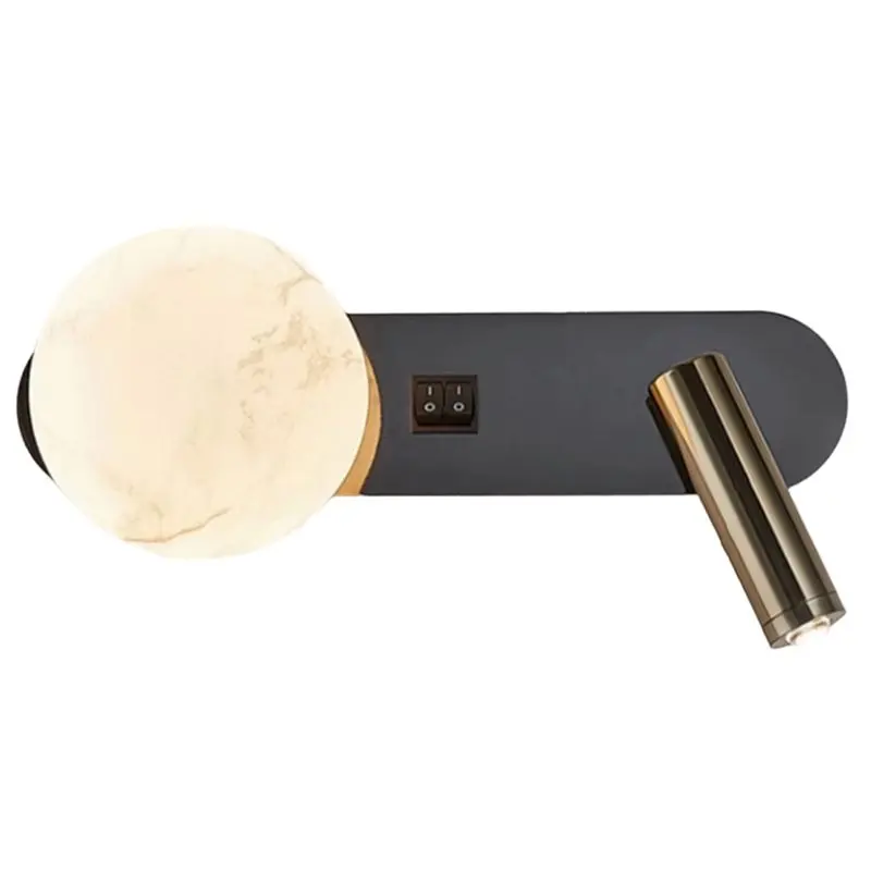 

ABKW-Wall Lamp Nordic Modern Black And White Background Wall Decorative Lamp Light Luxury Bedroom