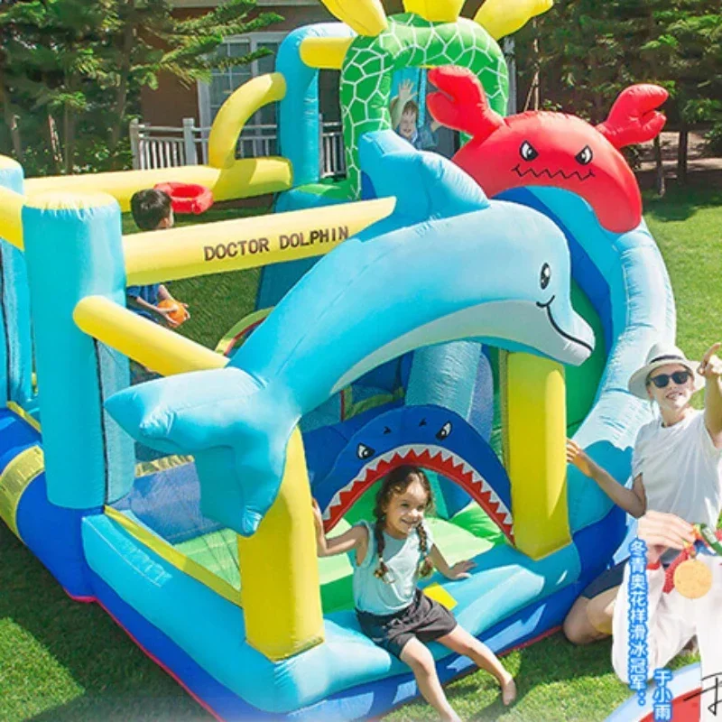 Underwater World Inflatable Castle Indoor Small Household Children Trampoline