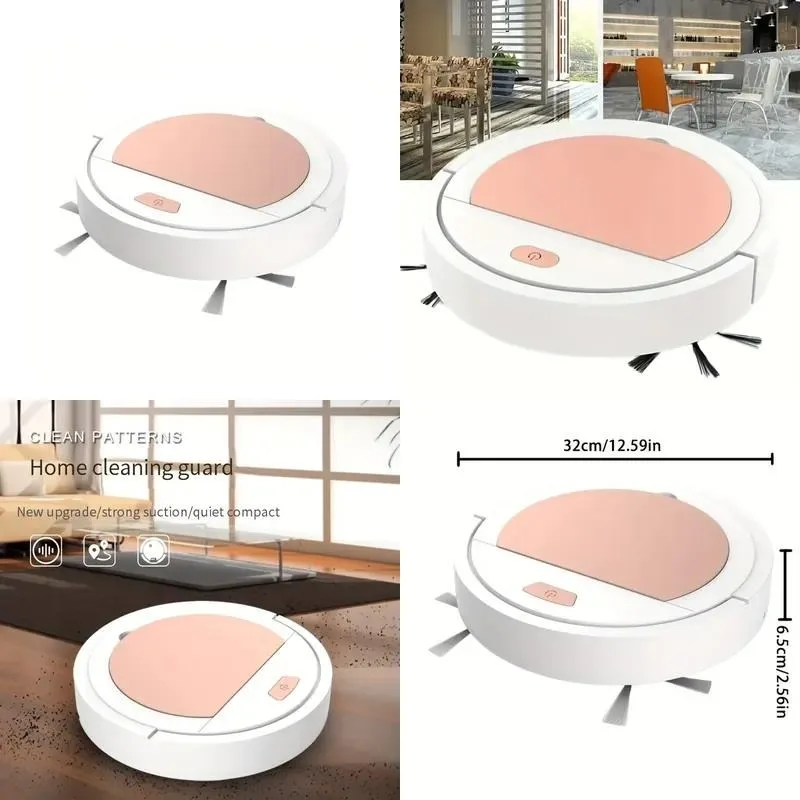 Intelligent Sweeping Robot with Strong Suction Rotating Brush Thin Body Automatic Cleaner No Dead Ends
