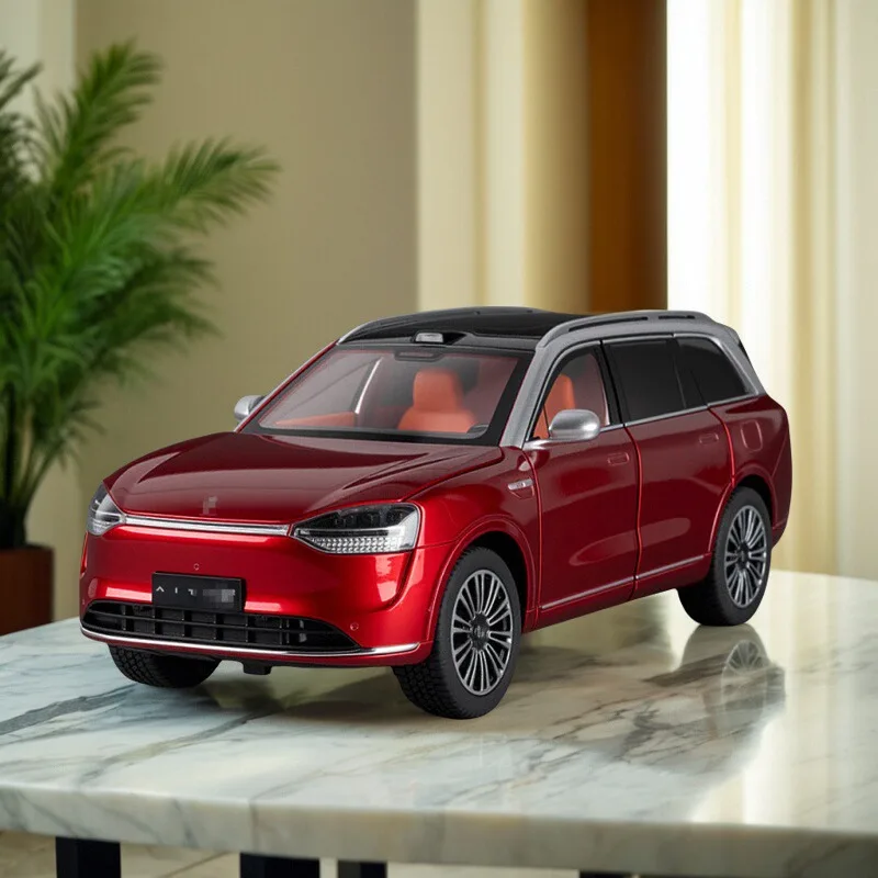 

1:24 AITO M9 Коммерческий внедорожник из сплава, литая под давлением модель автомобиля, игрушки, транспортные средства со световой музыкой, подарок на день рождения для мальчиков