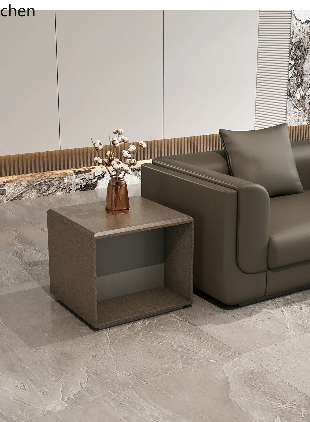 Rectangular Coffee Table with Drawer for Office, Reception, Business Meeting Room, Light Luxury Living Room