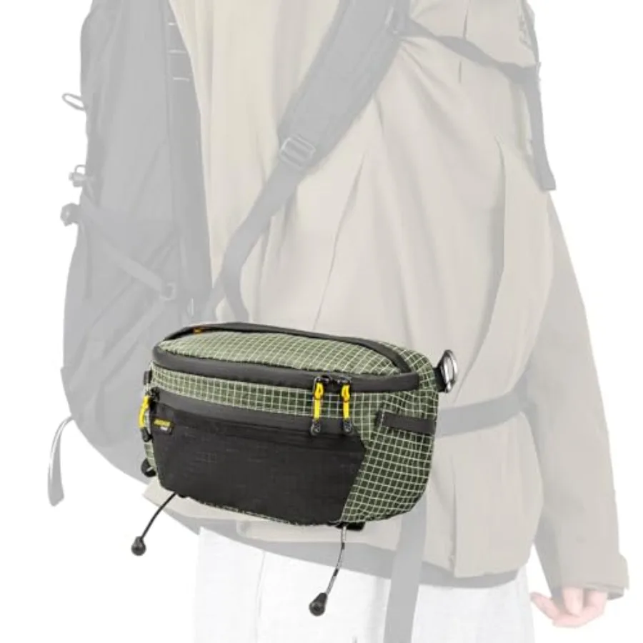 

Strap Pack Pouches for Backpack, Lightweight Phone Pocket, Large Capacity and Waterproof Fanny Pack Multi-functional Outdoor Ba