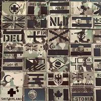 IR Reflective Patches Camouflage Flag of The UK Spain France Germany and Other Countries Military Tactical Badge Fabric Applique