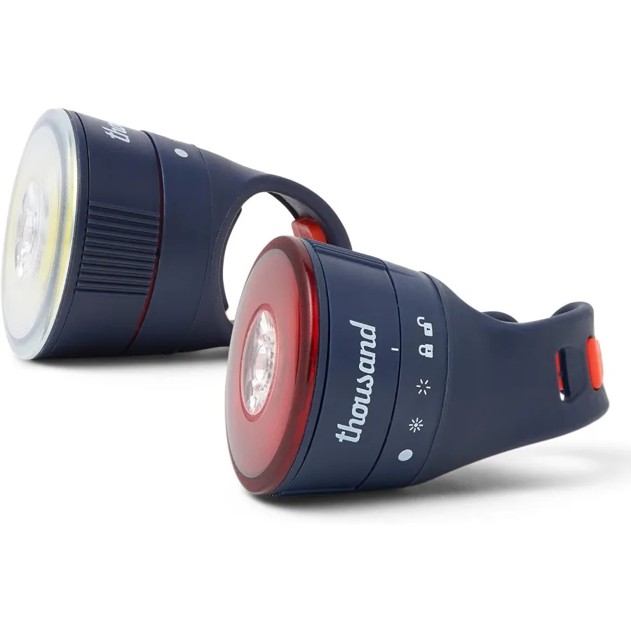 ضوء الدراجة المغناطيسي المسافر للركوب الليلي الآمن عالي التجويف قابل لإعادة الشحن LED للدراجة وإضاءة الدراجة الإلكترونية مع مصباح أمامي مزدوج #1