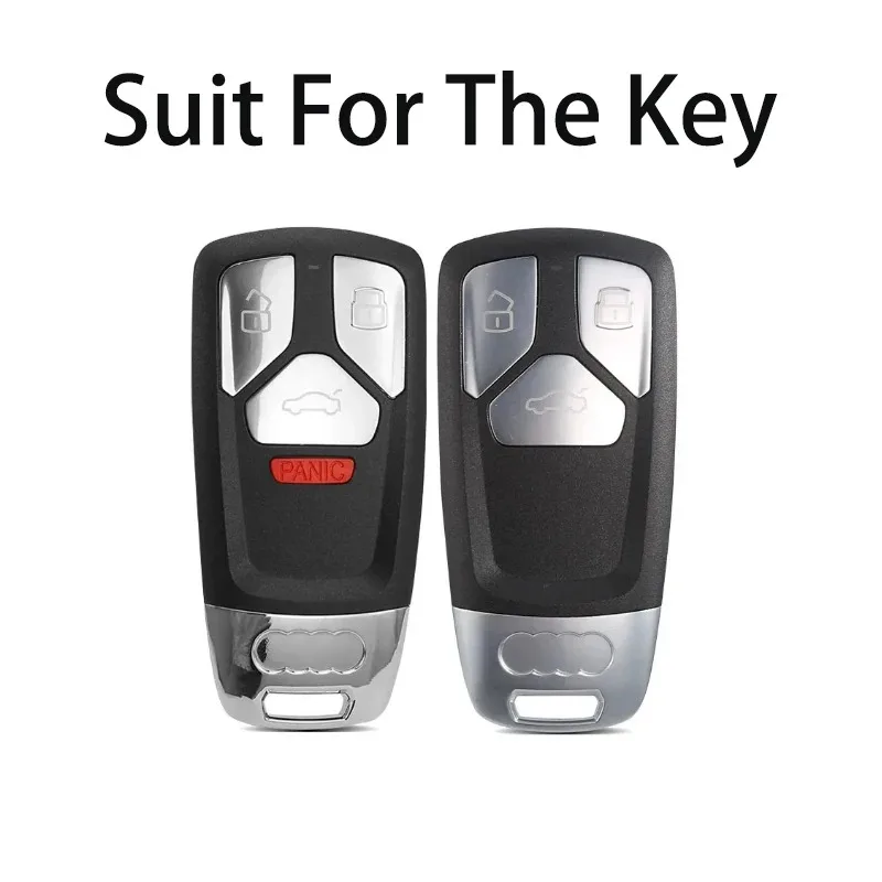 ICAR for A4L Car Models Suit for Audi A6 A5 Q7 S4 S5 A4 B9 Q7 A4L 4m TT TTS RS 8S Smart Key Case Cover Fob Keychain Accessories