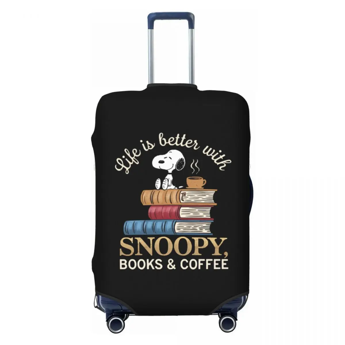 

Custom Cute Cartoon Snoopy Travel Luggage Cover Washable Suitcase Cover Protector Fit 18-32 Inch