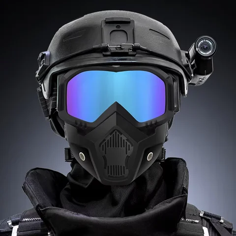 Anti-impact Shooting Paintball Tactical Mask Explosion Proof Hunting CS War Game Motorcycle Goggles Mask