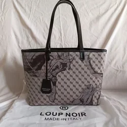 Loup noir neue Einkaufstasche für Frauen berühmte Marken Tasche große Kapazität Schulter Frauen taschen hochwertige lässige Totes Loup Noir Tasche