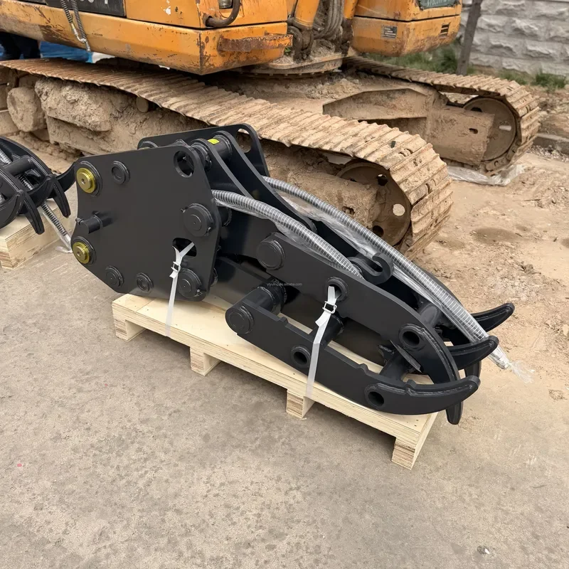 Reinforced NM500 Single Cylinder Hydraulic Log Picker for 10-20 Ton Excavator Timber Scissors Yard Management Loading
