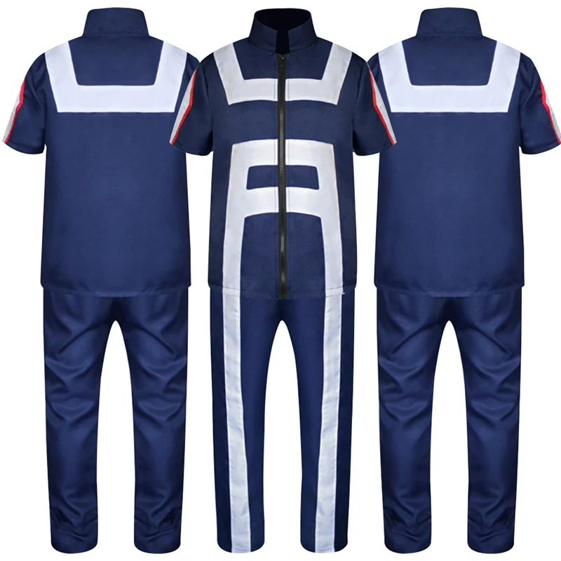 Anime Boku no Hero Academia Bakugou Katsuki Iida Tenya Todoroki Shouto Cosplay Costume My Hero Academia Sportswear Tops + Pants