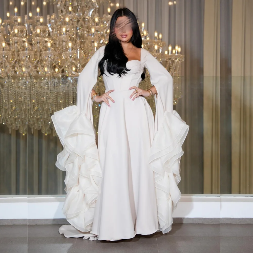 

Customized Pleat Grace Wedding Prom Party Gowns A-line Long Dresses Bespoke Occasion Elegant Evening Gowns