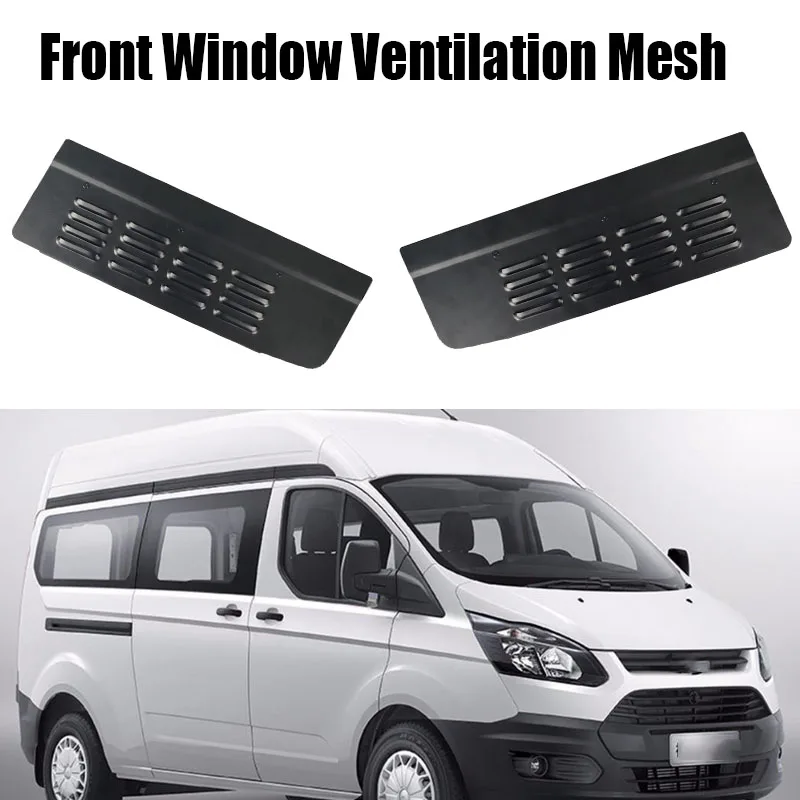 

1pc Right/Left RV Front Window Ventilation Mesh Front Cab Window Air Vents Fits Ford Transit Custom 2012-2023 Camper Van Cockpit