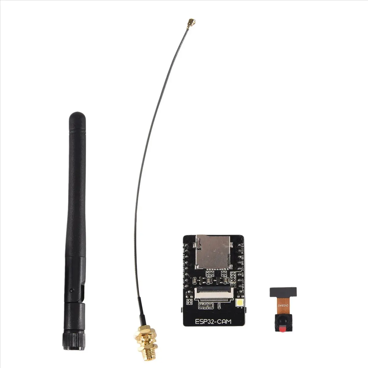 DT82--CAM-MB USB Serial to WiFi CAM Development Board CH340G 5V Bluetooth+OV2640 Camera+2.4G Antenna IPX