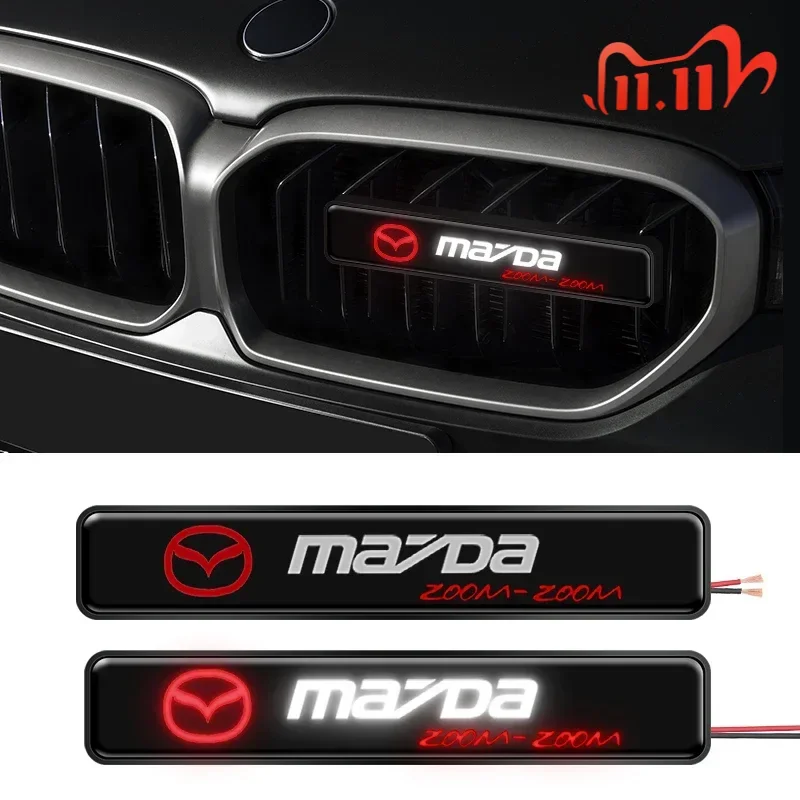LED Mid-Net Clip Daytime Running Warning Light For Mazda 2 3 6 8 Atenza CX-30 CX-50 CX-60 MX-5 CX-3 CX-5 CX-7 Car Accessories