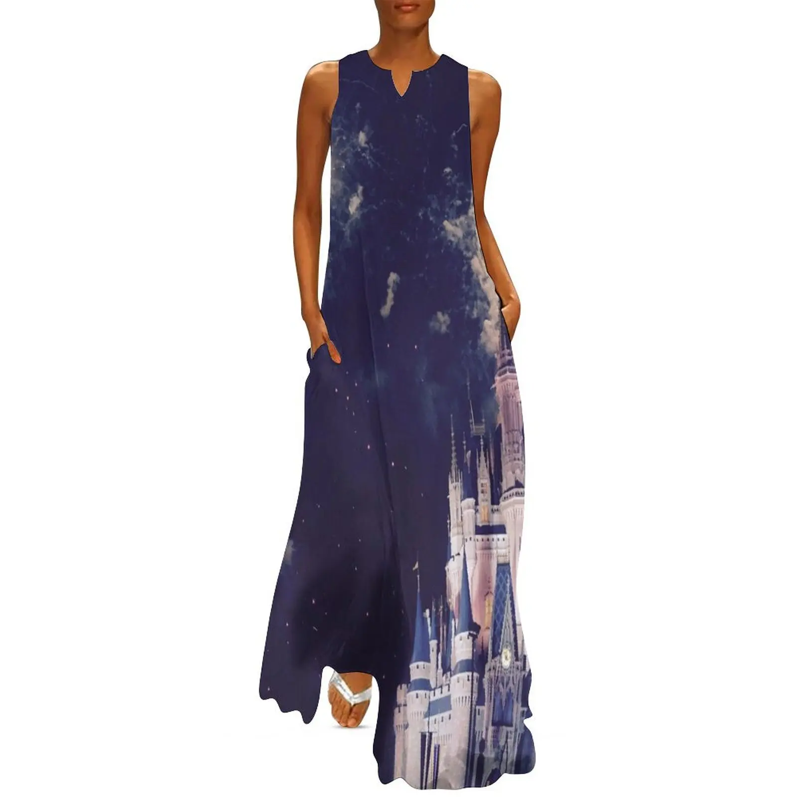 

Magic Kingdom Castle With Fireworks Long Dress long dresses for women dresses for women 2025