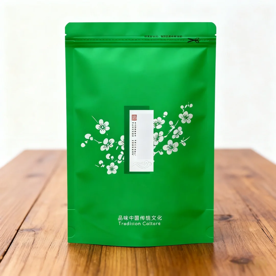 Classics Lapsang Souchong Black Tea Thick Brown Paper Iron Guan Yin Green Tea Zipper Self-supporting-sealing Tea Bag Universal