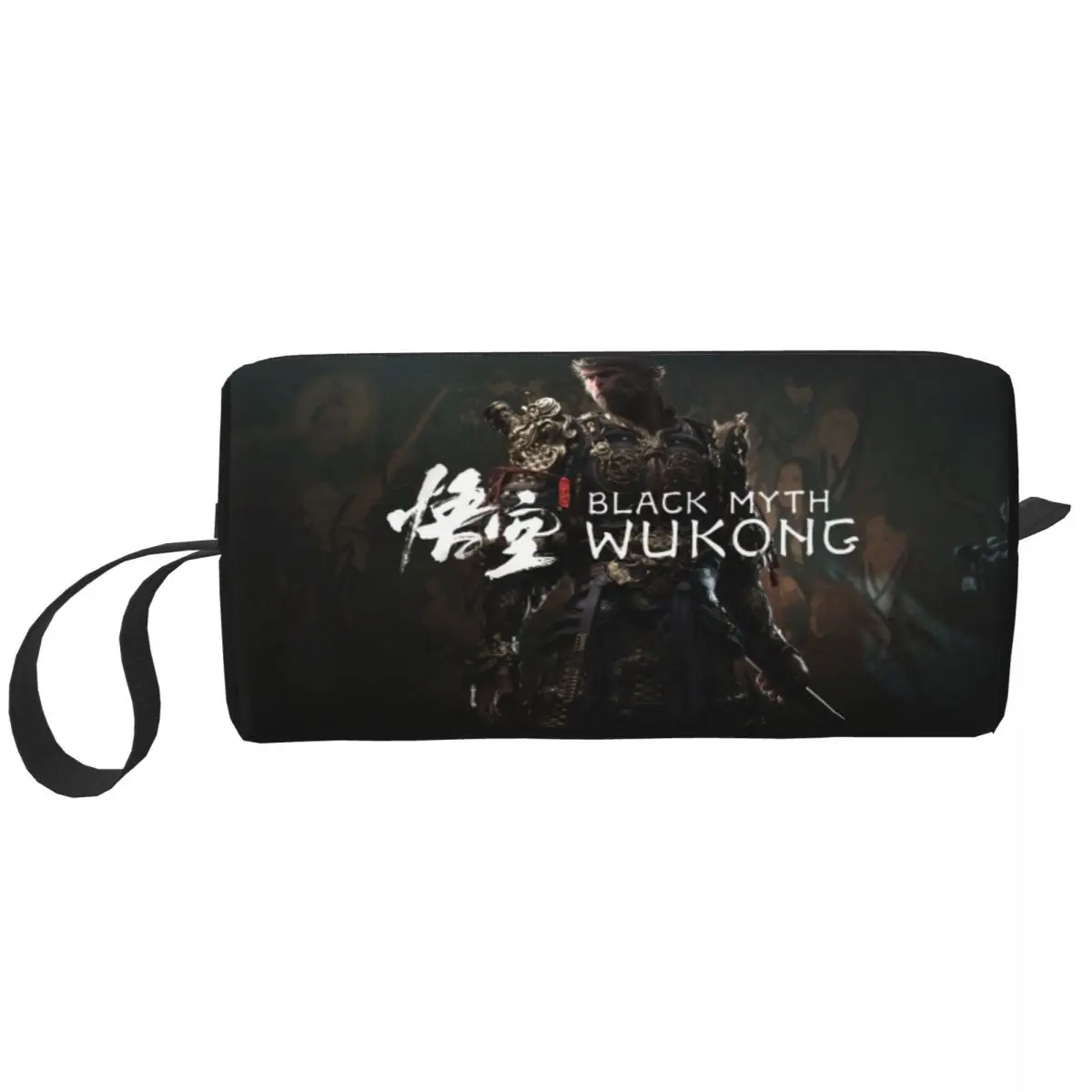 Custom Monkey King Wukong Myth And Folklore Makeup Bag for Travel Cosmetic Organizer Cute Video Game Lover Storage Toiletry Bags