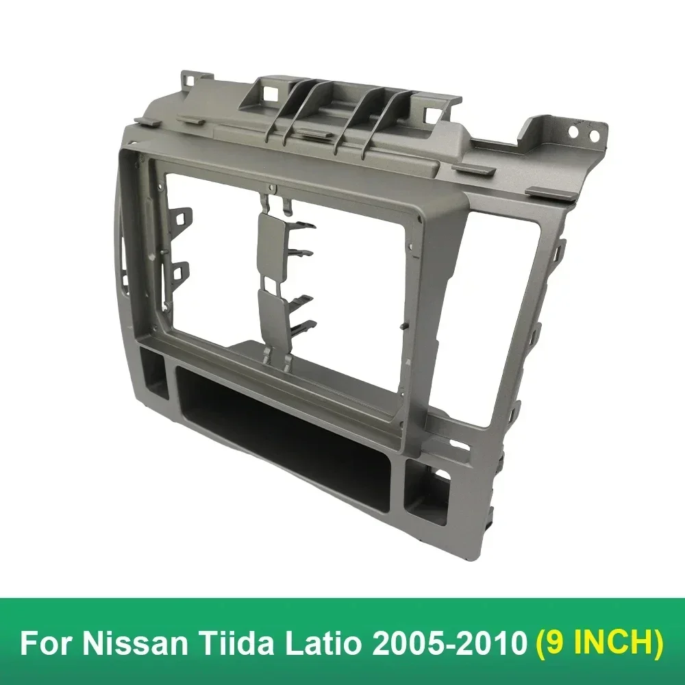 

9 Inch For Nissan Tiida Latio 2005-2010 Car Radio Fascias Stereo Dashboard Panel Frame 2 Din DVD GPS Mp5 Android Player Trim Kit