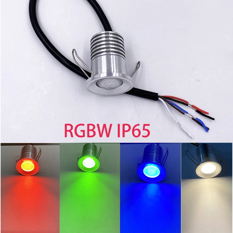 IP65 3W 12V Mini Led Spot RGB RGBW Outdoor Spotlight Shopping Mall Hotel KTV Dimmable Room Decor Sauna Wodoodporna lampa wpuszczana