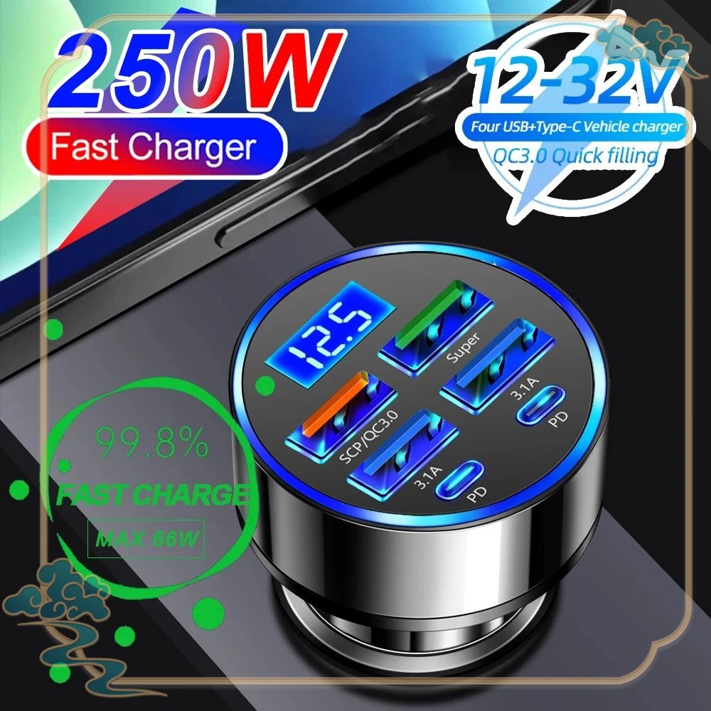 250W Car Charger Qc… - image