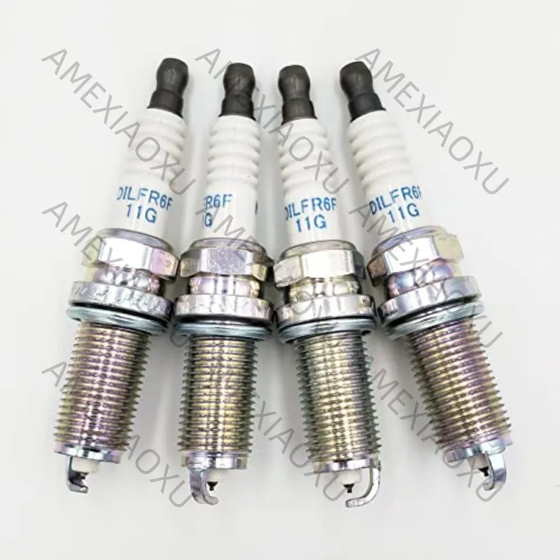 

4Pcs 12290-RBJ-003 DILFR6F11G Dual Iridium Spark Plug For Honda Hybrid Civic IX 1.5L Insight 1.3L 12290RBJ003 DILFR6F-11G AMEXIA