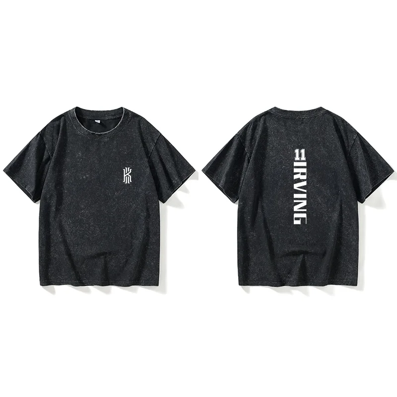 

Футболка Celtics Uncle Irving Baskeall, спортивная, свободного кроя, из хлопка, молодежная, летняя, модная