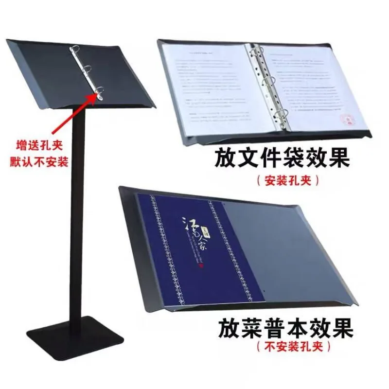 Flip menu rack, restaurant loose-leaf recipe rack