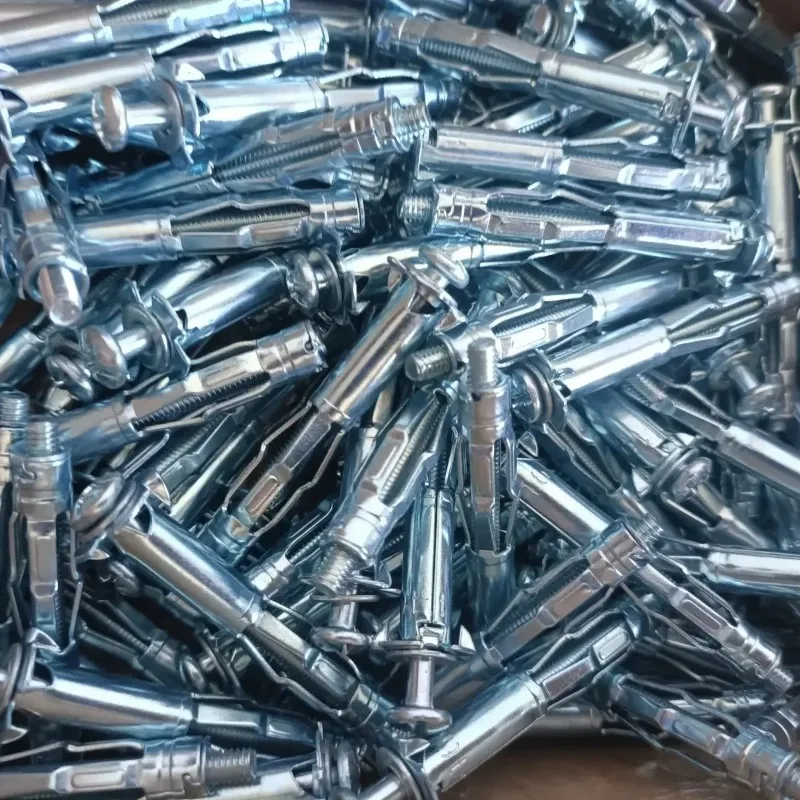 10/100 قطعة M4 الثقيلة مولي بولت الكربون الصلب التوسع المراسي المجوفة جدار السحابات لتثبيت تركيب الجصي الجافة #6