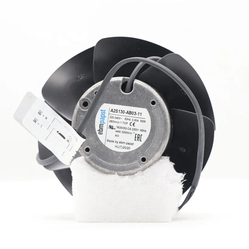 A2S130-AB03-11 220V AC 50W 2800RPM 0.3A Ball Bearing External Rotor Centrifugal Cooling Fan  Inverter