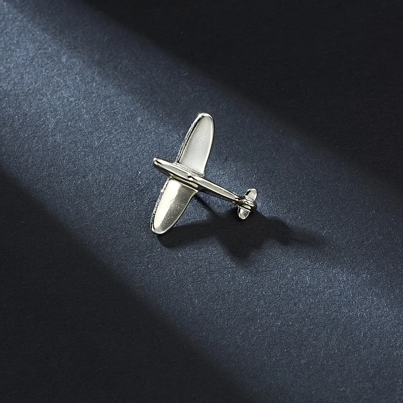 Interesting Scissor Planes Alloy Brooches Collar Needle Men/Women Hat Shirt Collar Pin Party Daily Accessory Backpack Decoration