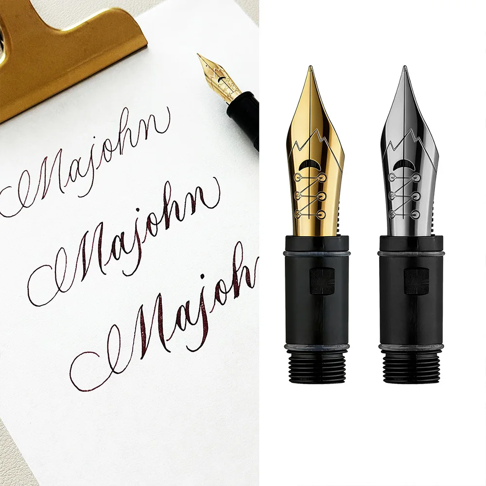 

новый MAJOHN 6 # Секция рукоятки Solf Flex Nib №6 для перьевых ручек MAJOHN P136 P137 P138 P139, для каллиграфии, с круглым корпусом, с наконечником-пером
