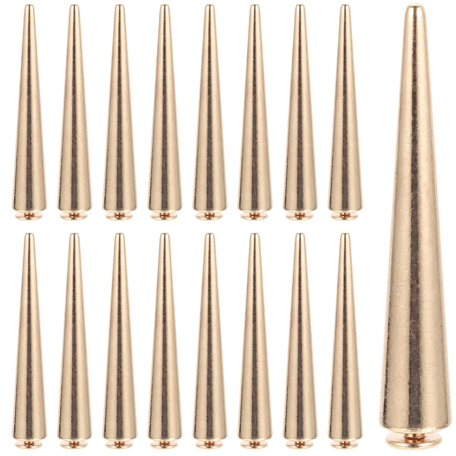 30Pcs Punk Spikes Metal Rivet Kit Smooth Rounded Tips For Safe Long-Lasting Diy Clothing Craft Punk Style Accessories