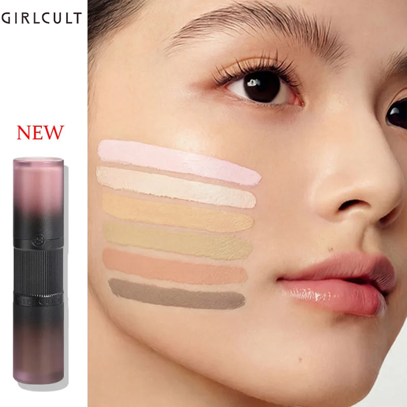 Girlcult Liquid Contour Highlight Peach Blossom Creamy Moist Nose Shadow Green Concealer Waterproof Facial Brighten Makeup
