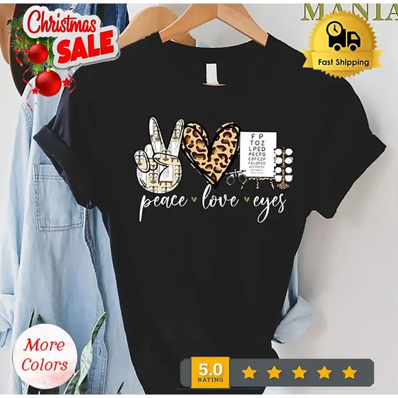 

Peace Love Eyes Shirt,Optometrist Gift,Optician Gift,Ophthalmologist Shirt,Optom
