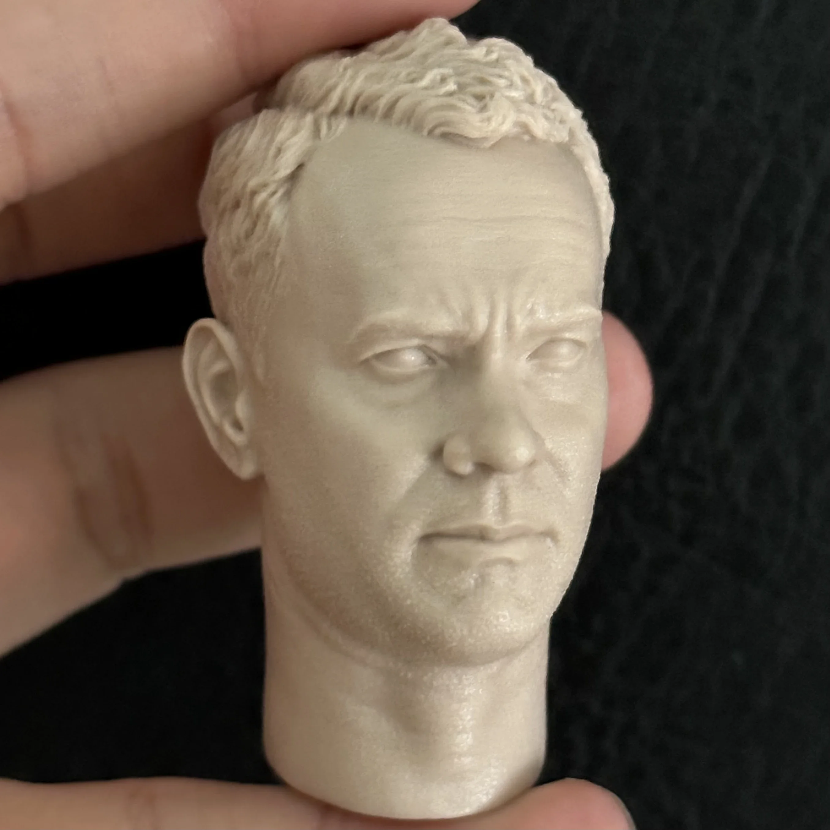 1:6 Die-Cast Resin Figure Model Puzzle Kit Figure Head Tom Hanks Exquisite Sculpted Model Unpainted (50mm)