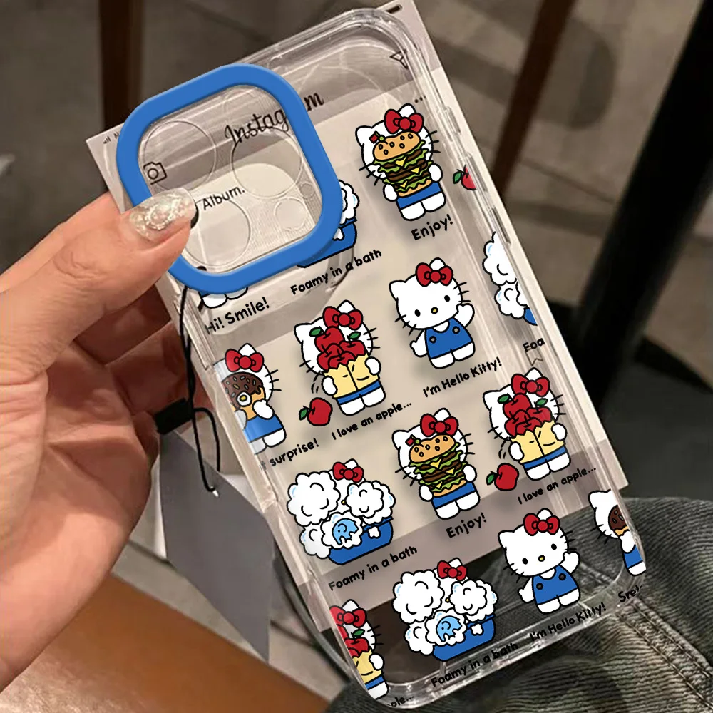 3D Bow Cute Hellokitty With Lanyard Phone Case For Xiaomi Mi 14 13 12 11 10 10T Poco F5 F4 X4 3 NFC Lite GT Pro 4G 5G Back Cover