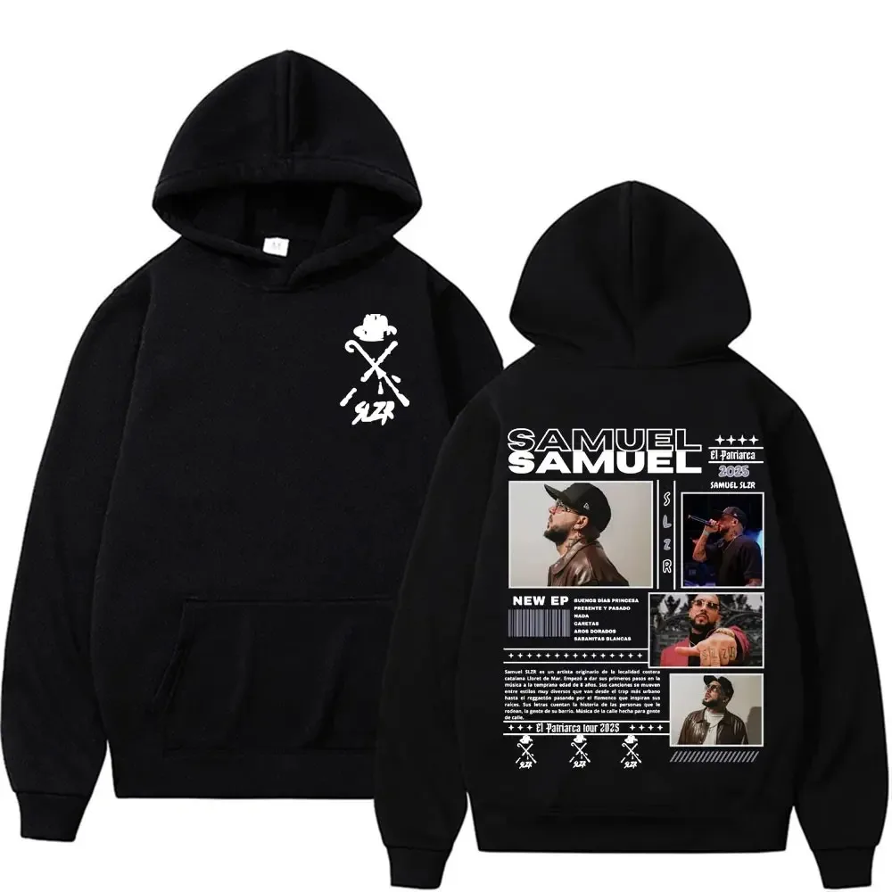 

Рэпер Samuel Slzr Tour 2025 толстовка с рисунком для мужчин Harajuku хип-хоп панк поп-музыка толстовка повседневная толстовка