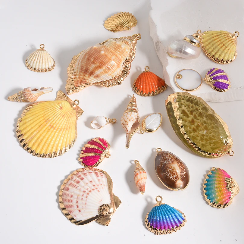 Natural Seashell Conch Pendants for DIY Jewellery Making