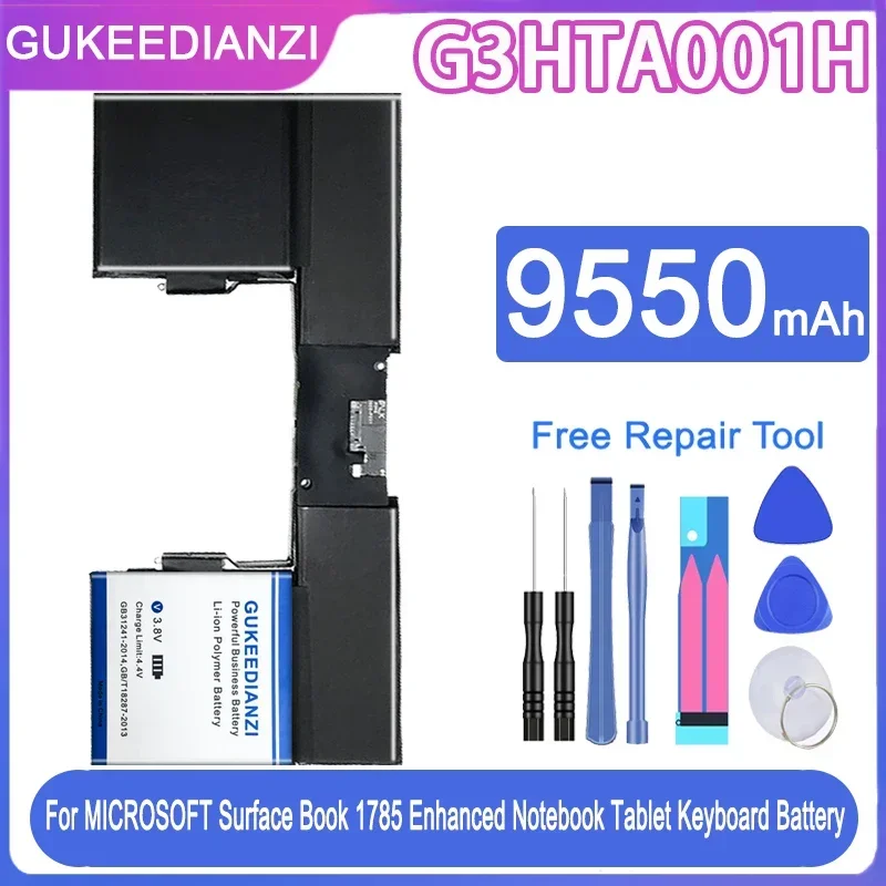 

G3HTA001H 9550mAh Replacement Battery For Microsoft Surface Book Enhanced Notebook Tablet 1785 Keyboard + Free Tools