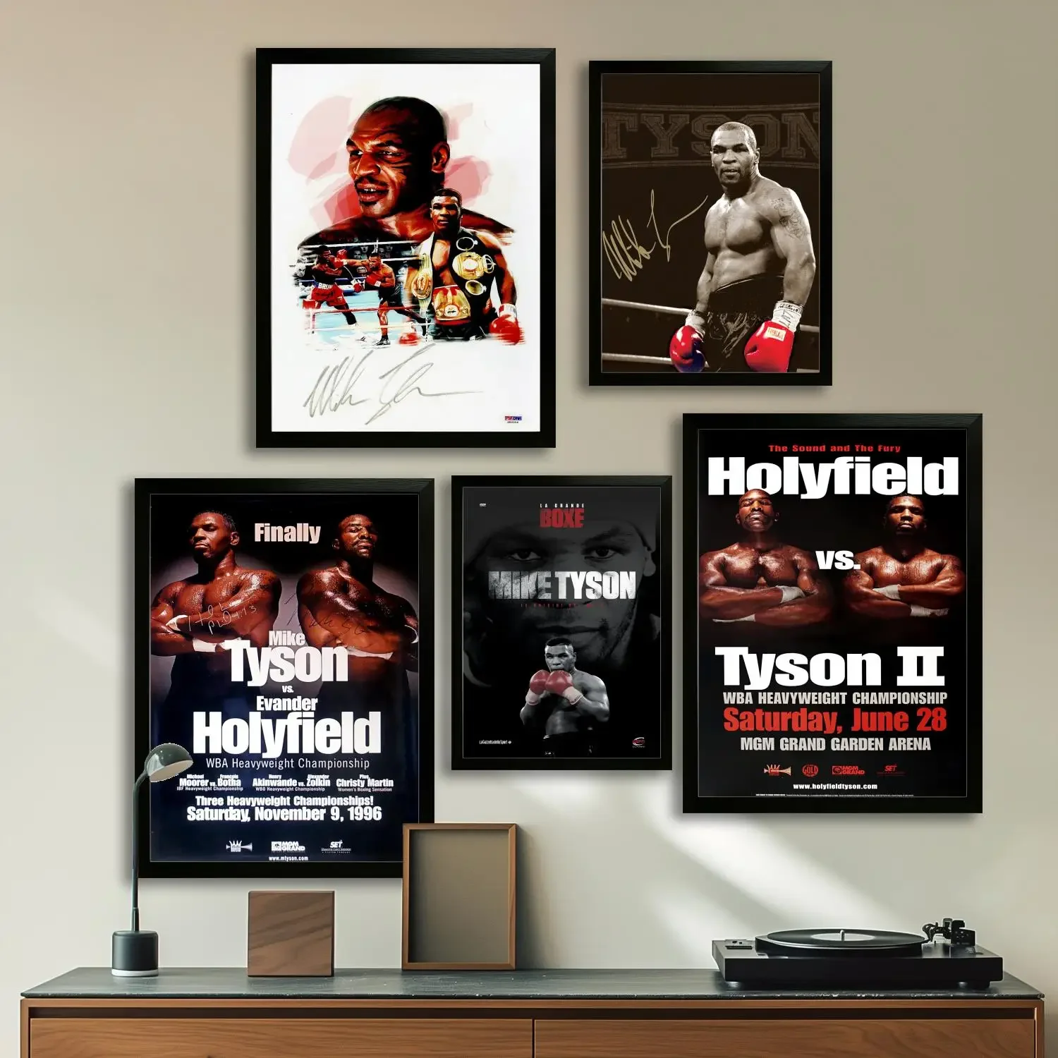 Tyson Vs Holyfield Ii Bite Fight Canvas Art Poster and Wall Art,  Modern Family, Bedroom Decor, Posters,Decorative painting