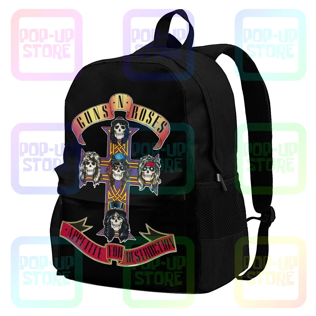 

Guns N Roses Appetite For Destruction Large Capacity Backpack Travel Portable Gym Tote Bag Riding Backpack