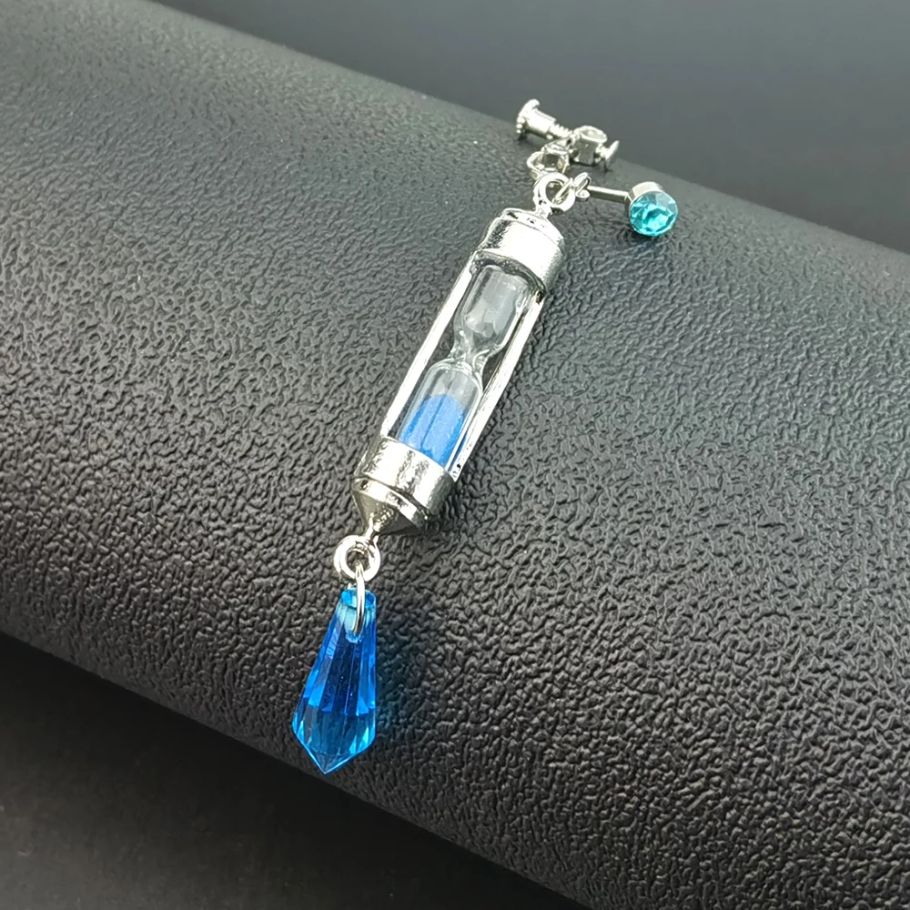 أقراط من أنيمي فانيتاس حافظة دراسة من فانيتاس لا كارت الدعائم الساعة الرملية أقراط الأذن الكفة تأثيري مجوهرات الأذن ترصيع الهدايا