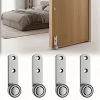 Heavy-Duty Silent Sliding Door Wheel with 4 Rollers and 8 Screws Metal Directional Casters Sliding Track Wheels Door Hardware
