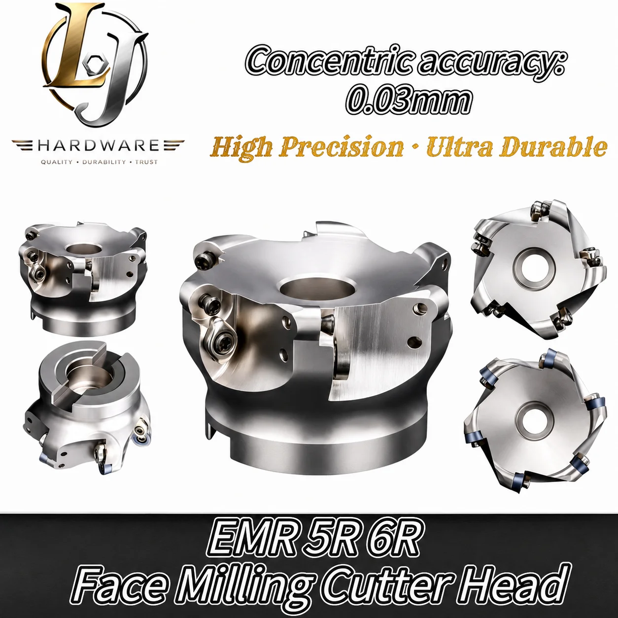 EMR EMRW TMR Face Milling Cutter Head 5R 6R 8R 50-160mm for RPMT1204 RPMW1003 RPMT10T3 CNC Face Mill FMB22 Tool Holder